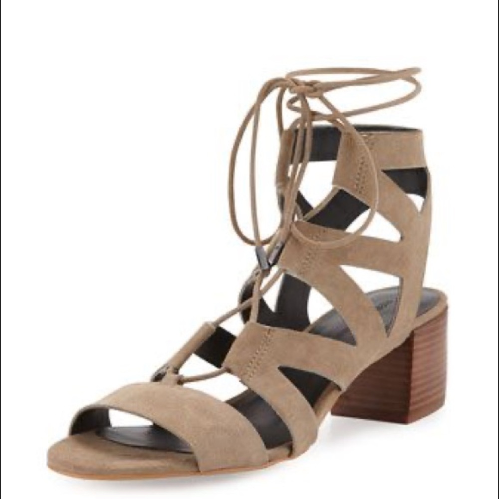 Rebecca Minkoff Issa Lace Up Block Heel Sandal